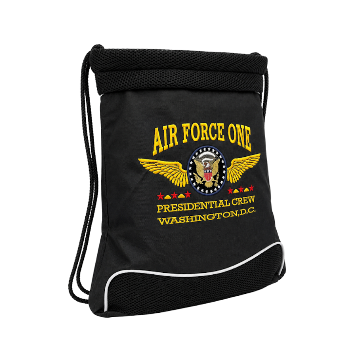 Air Force One Presidential Crew Drawstring Backpack