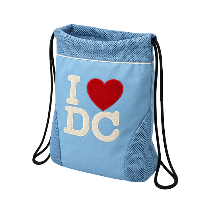 I Love DC Drawstring Backpack
