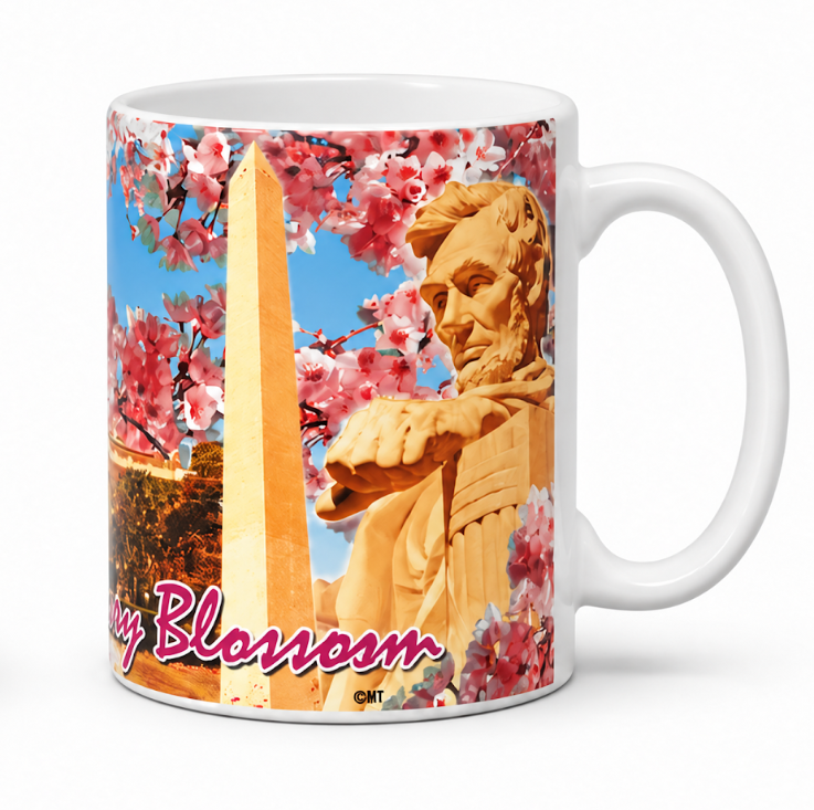 Cherry Blossom Washington DC Landmark Mug