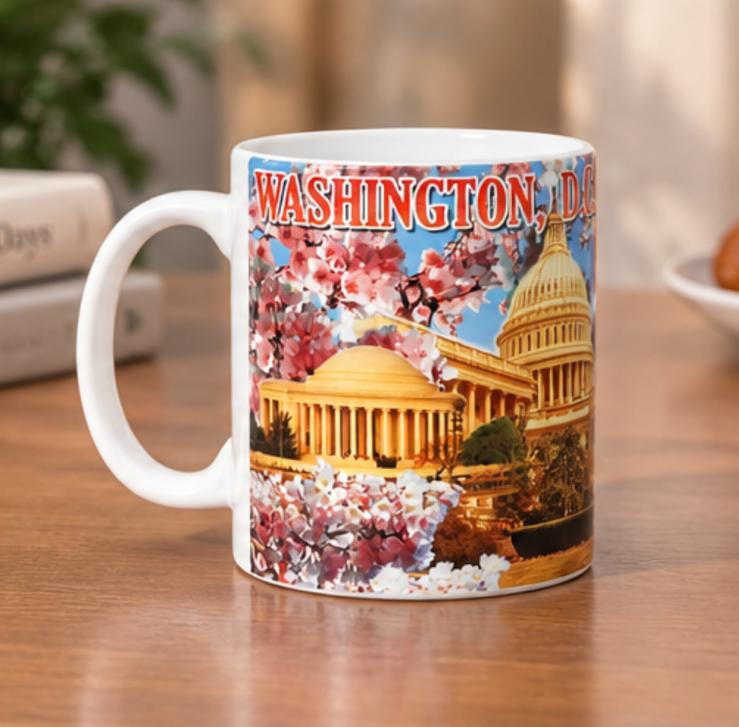 Cherry Blossom Washington DC Landmark Mug