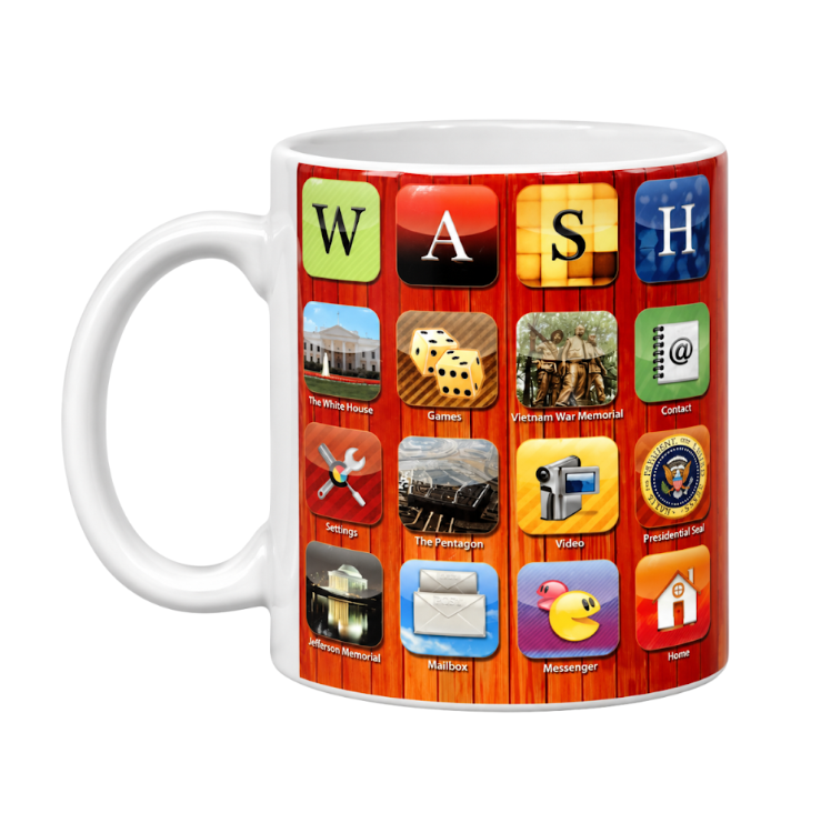 Washington DC App Icon Landmark Mug
