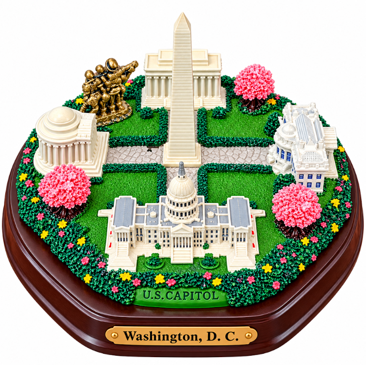 Washington DC Panorama Landmark Display