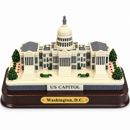 U.S. Capitol Building Replica with Display Base