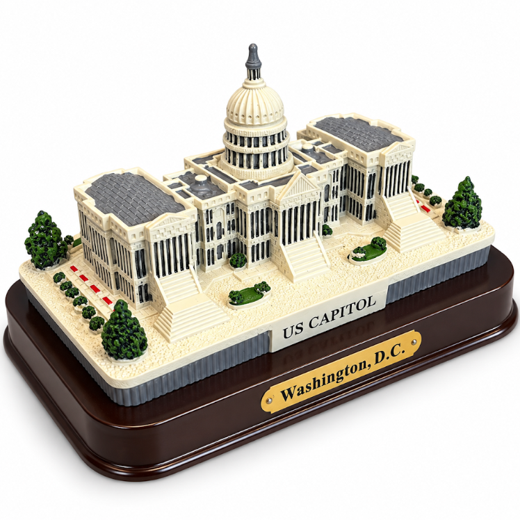 U.S. Capitol Building Replica with Display Base