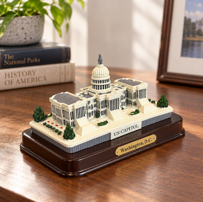 U.S. Capitol Building Replica with Display Base