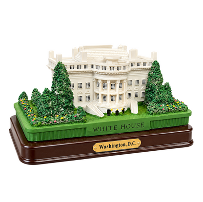 White House Building Replica with Display Base