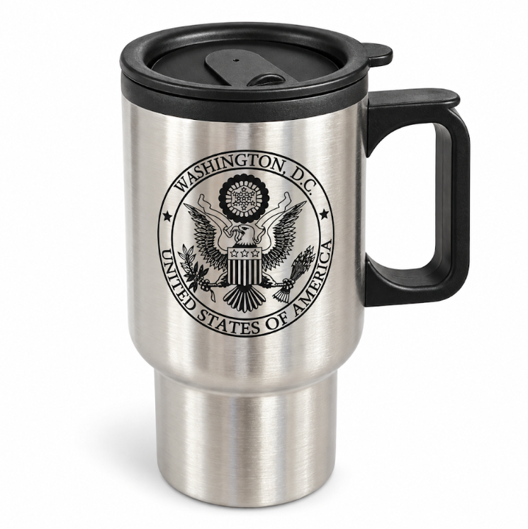 Washington DC Great Seal Travel Tumbler Mug