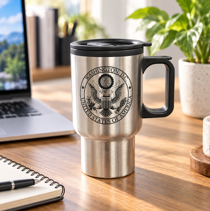 Washington DC Great Seal Travel Tumbler Mug