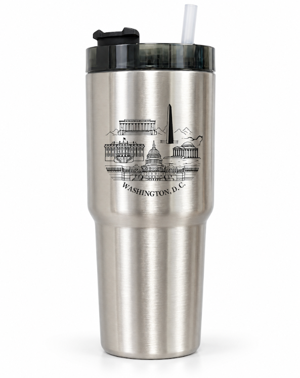 Washington DC Panorama Stainless Steel Tumbler