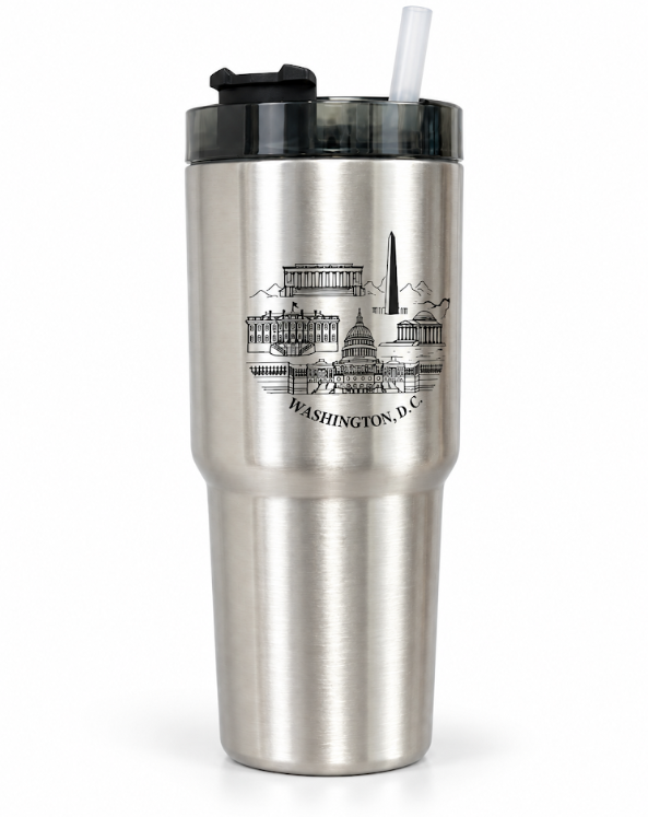 Washington DC Panorama Stainless Steel Tumbler