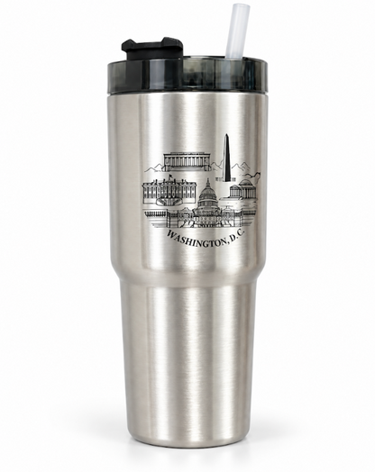 Washington DC Panorama Stainless Steel Tumbler