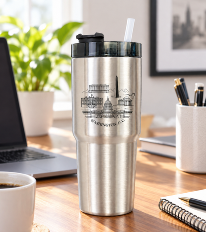 Washington DC Panorama Stainless Steel Tumbler