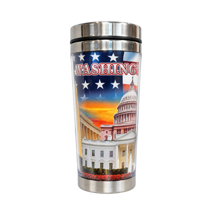 Washington DC Patriotic Panorama Travel Tumbler