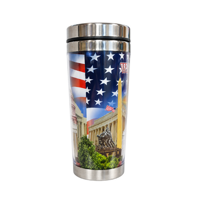 Washington DC Patriotic Panorama Travel Tumbler