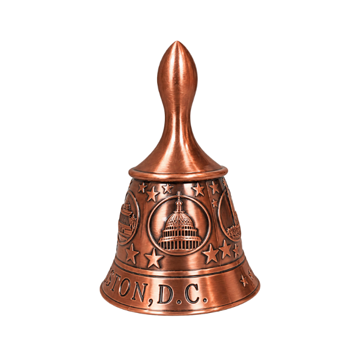 Large Copper Washington DC Panorama Metal Bell