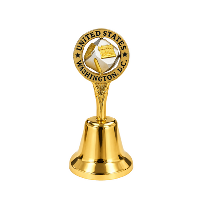 Gold Washington DC Panorama Dice Bell