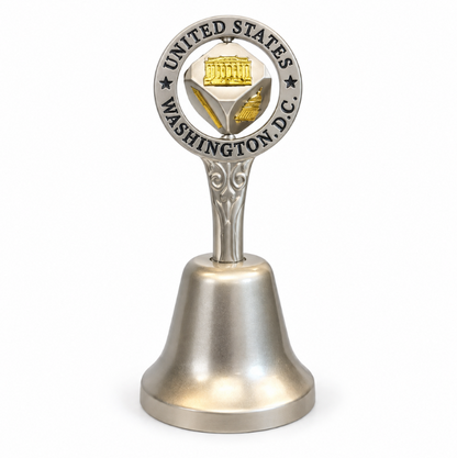 Silver & Gold Washington DC Panorama Dice Bell