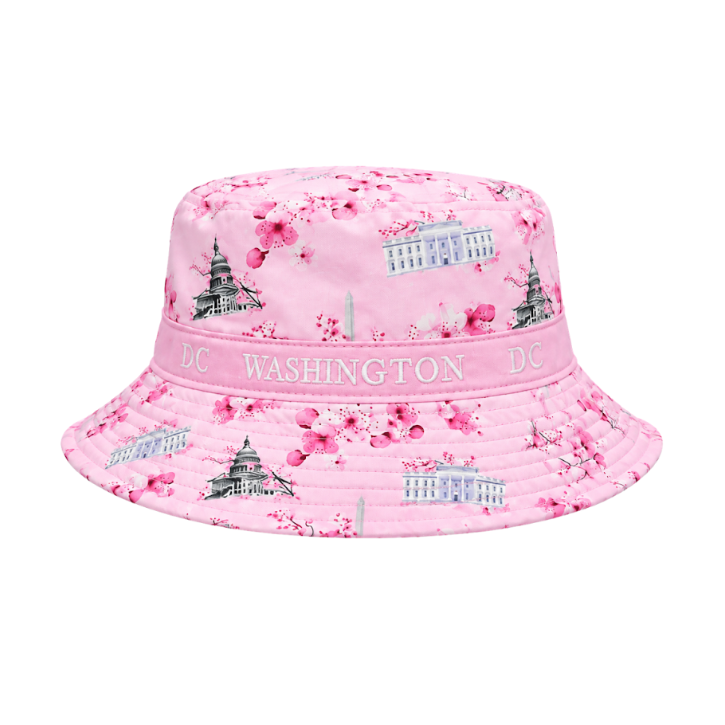 Cherry Blossom Washington DC Panorama Bucket Hat