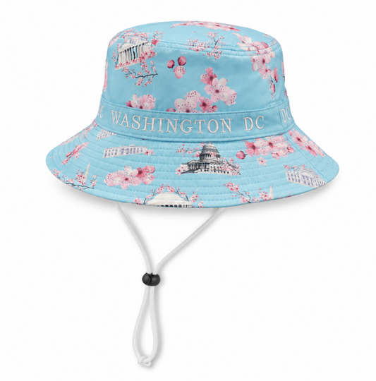 Cherry Blossom Washington DC Panorama Bucket Hat