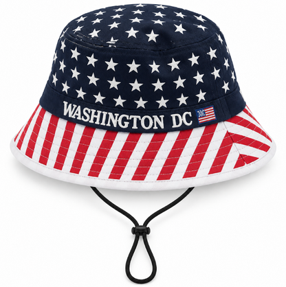 USA Flag Washington DC Bucket Hat