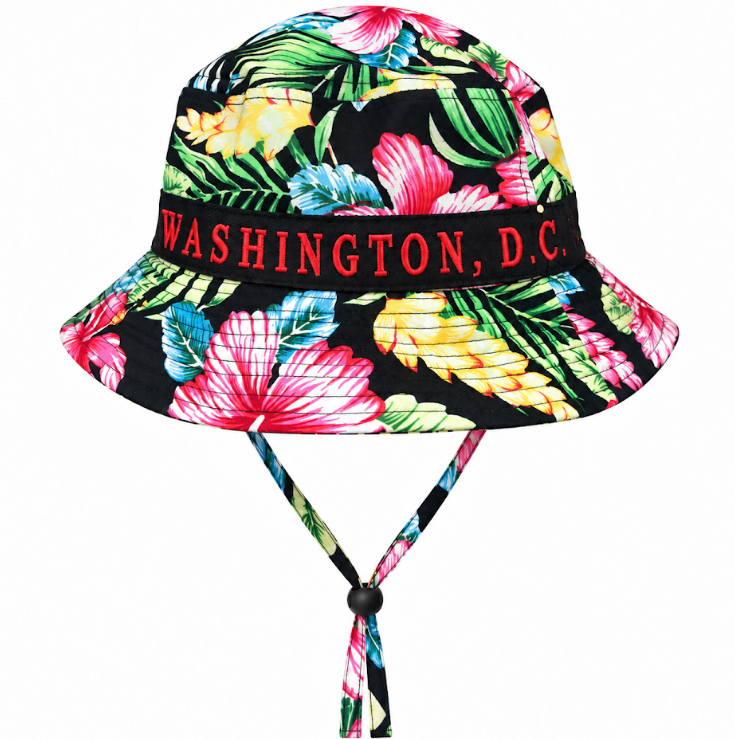 Floral Washington DC Bucket Hat