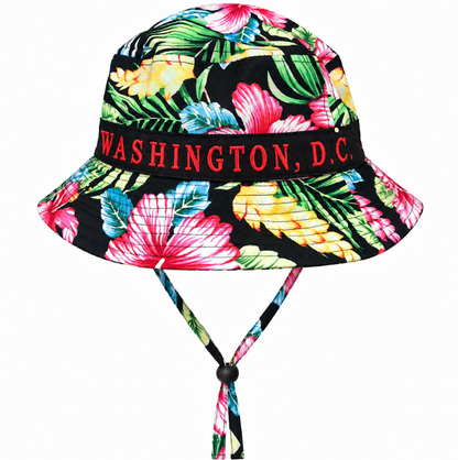 Floral Washington DC Bucket Hat