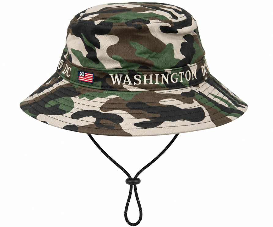 Camo Washington DC Bucket Hat