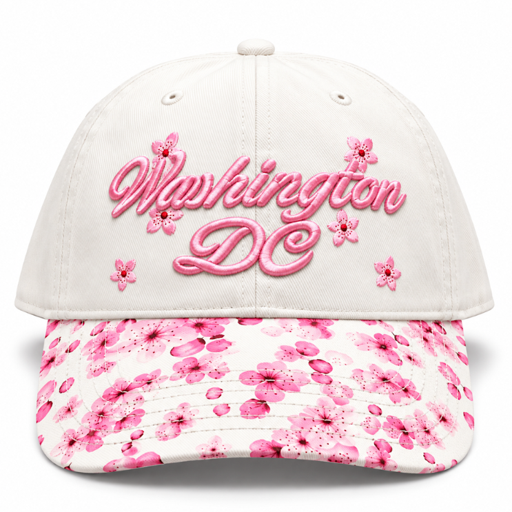 Cherry Blossom Washington DC Cap