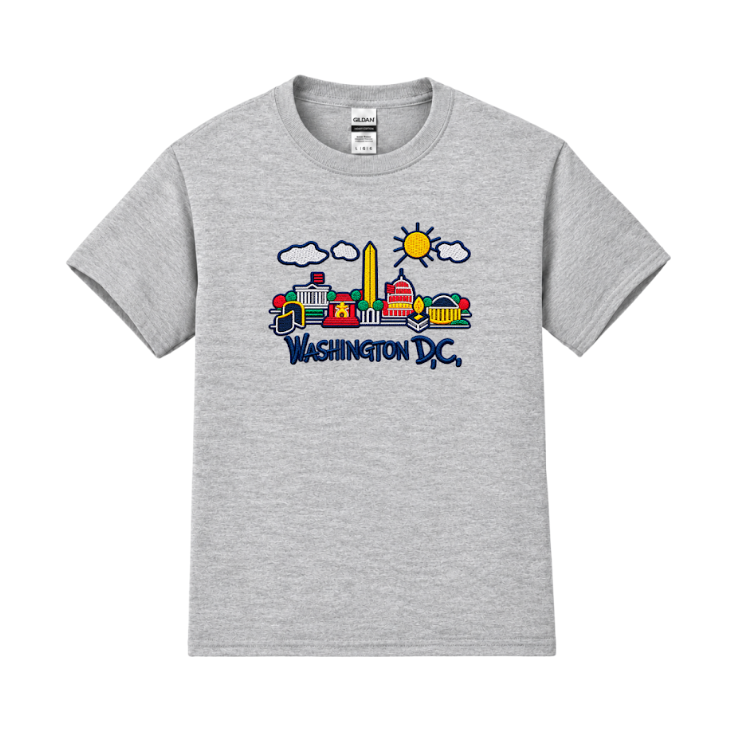 Kids Washington DC Landmarks T-Shirt