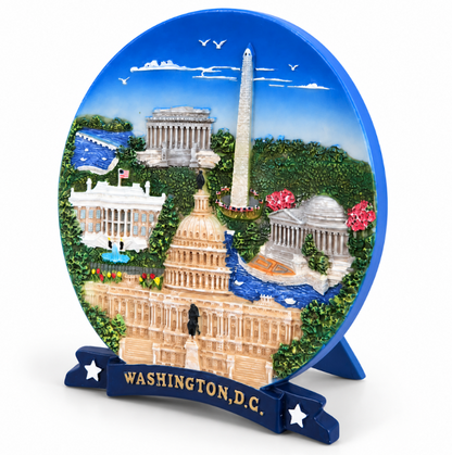 Washington DC Panorama Ceramic Plate