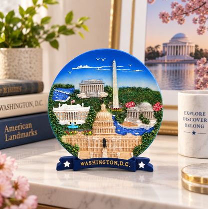 Washington DC Panorama Ceramic Plate