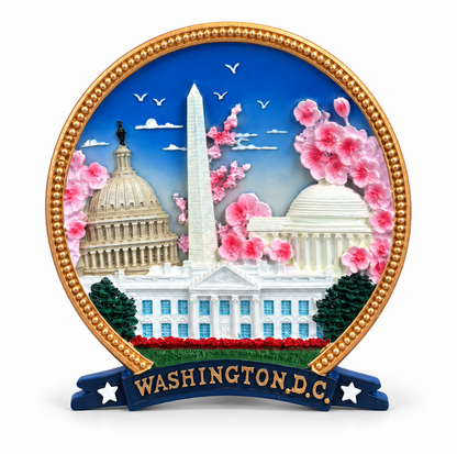 Mini Cherry Blossom Washington DC Ceramic Plate