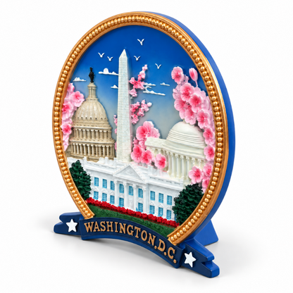 Mini Cherry Blossom Washington DC Ceramic Plate