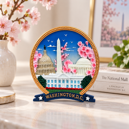 Mini Cherry Blossom Washington DC Ceramic Plate