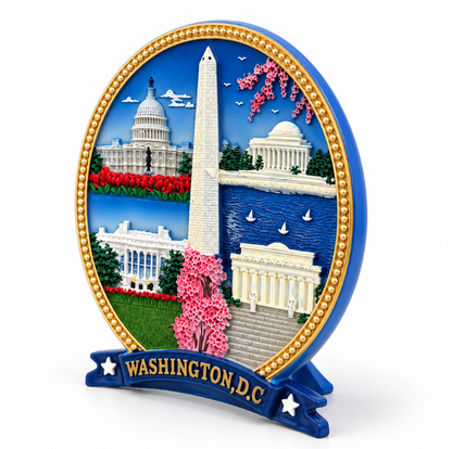 Mini Cherry Blossom Washington DC Panorama Ceramic Plate