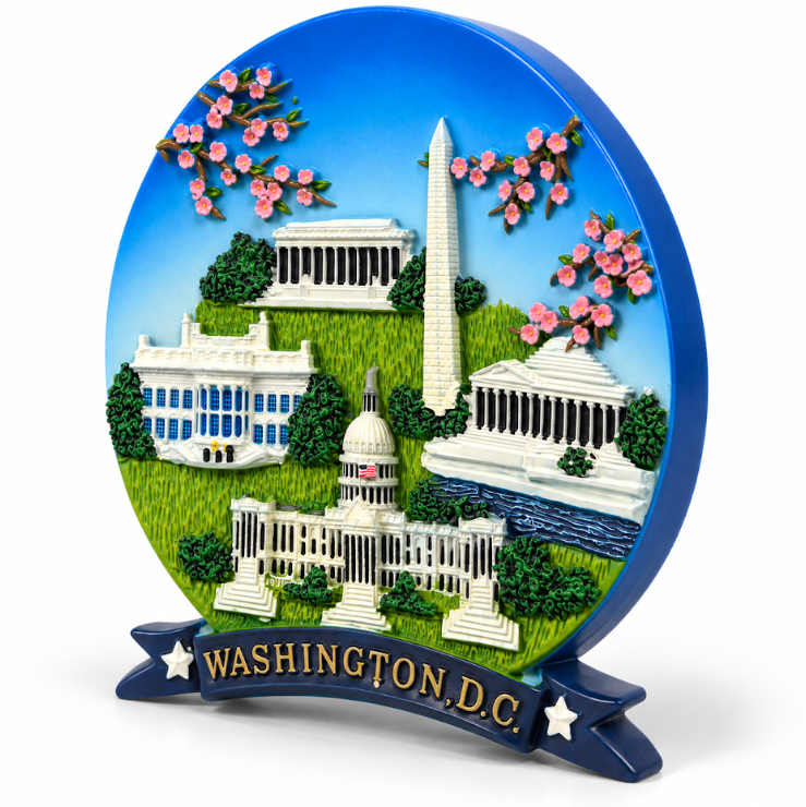 Mini Cherry Blossom Washington DC Landmark Ceramic Plate