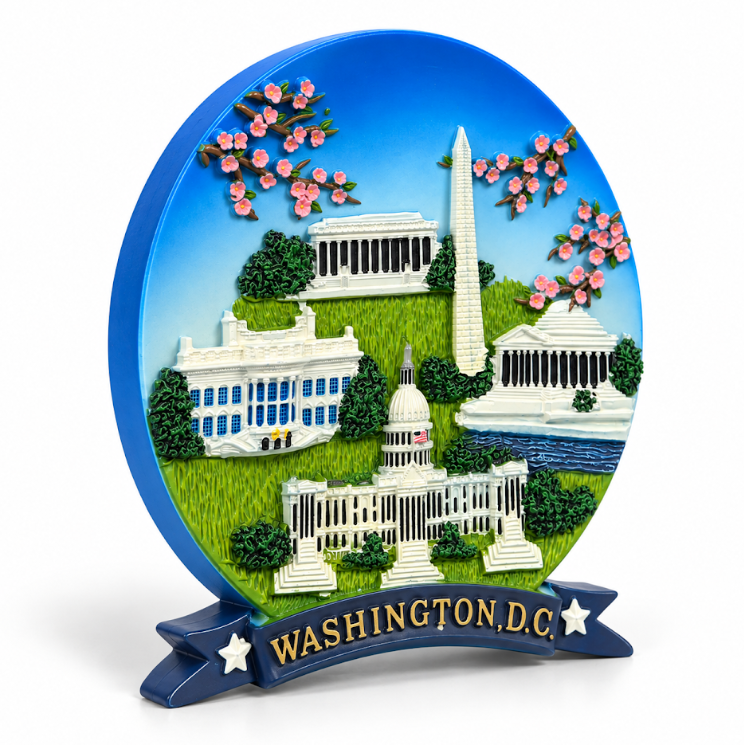 Mini Cherry Blossom Washington DC Landmark Ceramic Plate