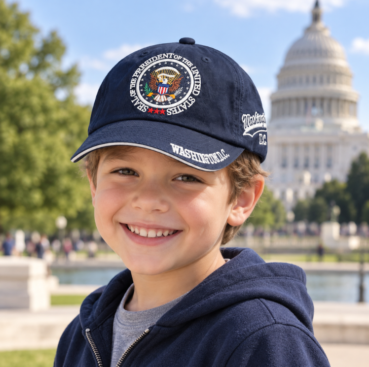 Kids Washington DC Presidential Seal Soft Cap