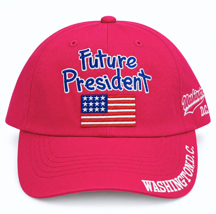 Kids Future President Washington DC Soft Cap