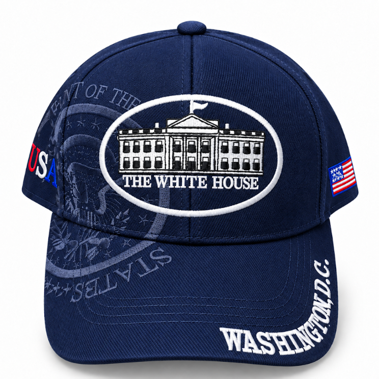 Adult Washington DC White House Embroidered Hard Cap