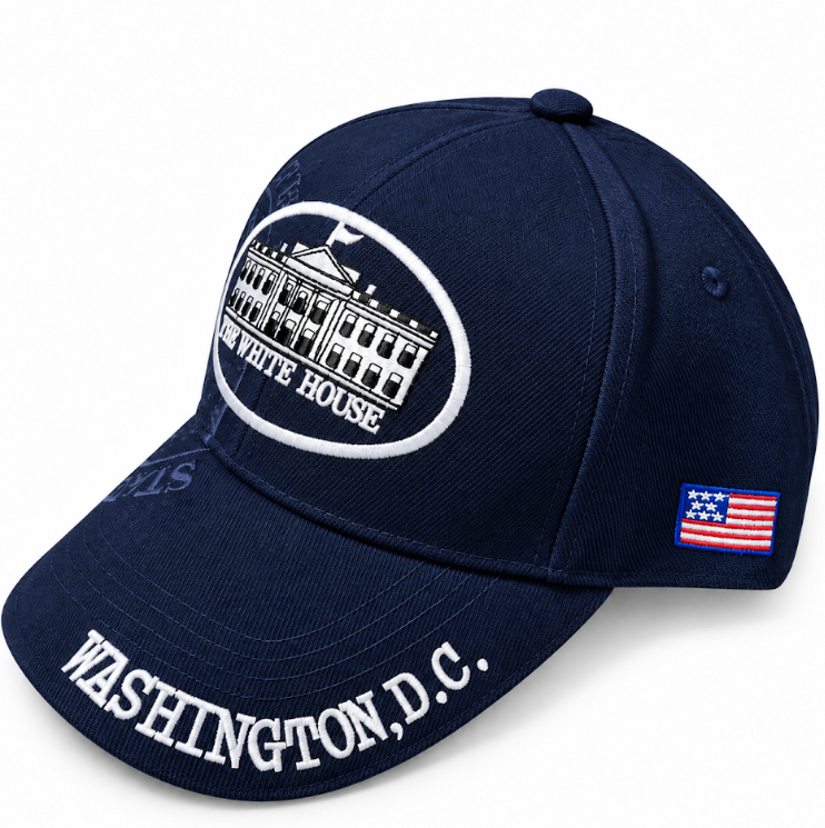 Adult Washington DC White House Embroidered Hard Cap