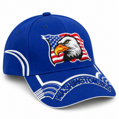 Adult Washington DC Eagle Embroidered Hard Cap
