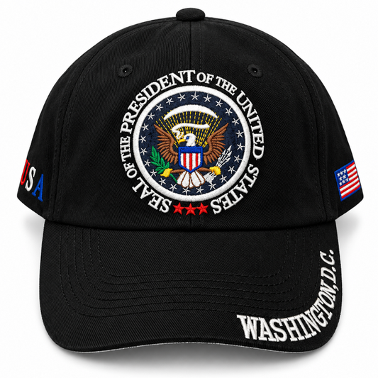 Adult Washington DC Presidential Seal Embroidered Soft Cap
