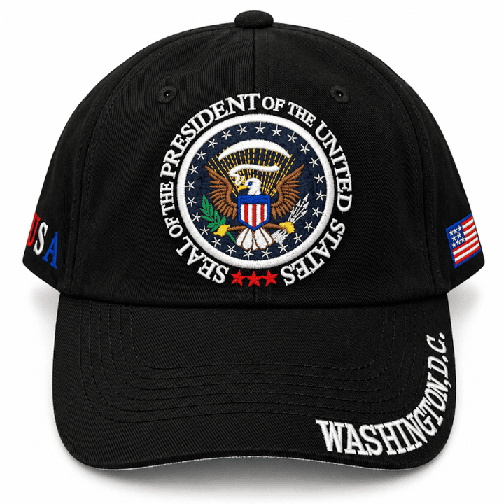 Adult Washington DC Presidential Seal Embroidered Soft Cap