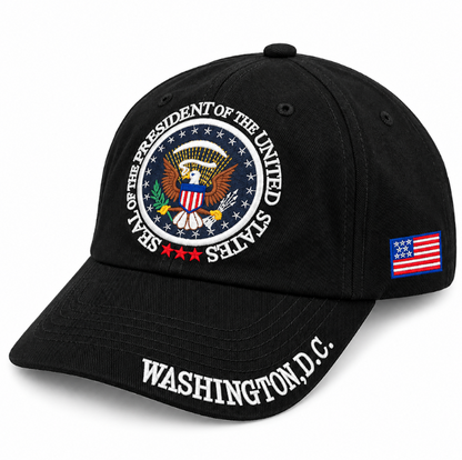 Adult Washington DC Presidential Seal Embroidered Soft Cap