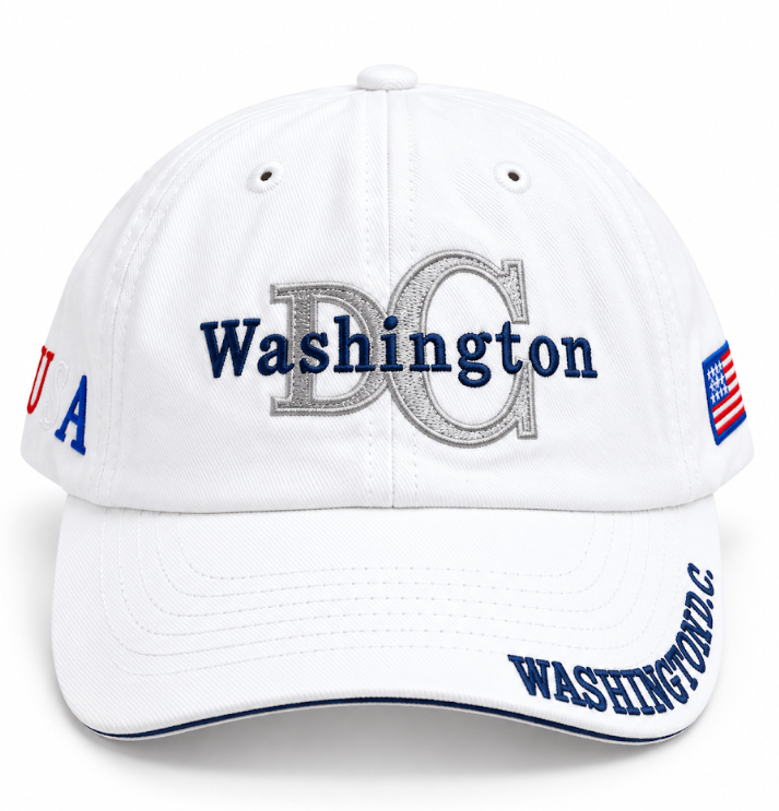 Adult Washington DC Monogram Embroidered Soft Cap