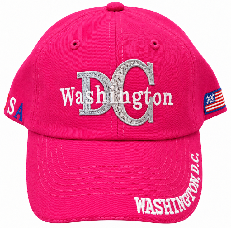 Adult Washington DC Monogram Embroidered Soft Cap
