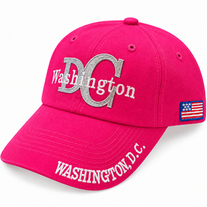 Adult Washington DC Monogram Embroidered Soft Cap