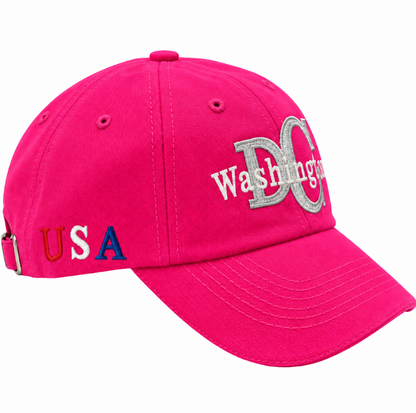 Adult Washington DC Monogram Embroidered Soft Cap