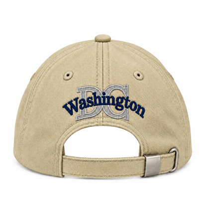Adult Washington DC Monogram Embroidered Soft Cap